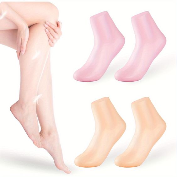 Soft Silicone Moisturizing Socks for Dry, Cracked Feet