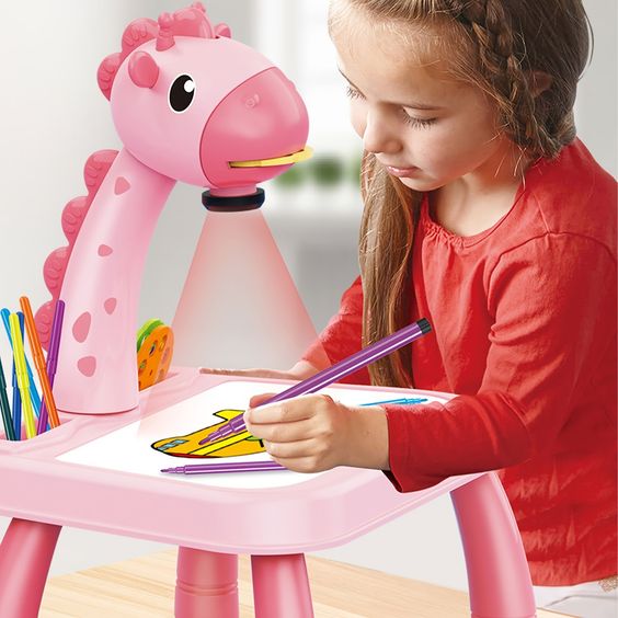 Kids Projector Drawing Table – Interactive Learning and Art Station for Creative Play