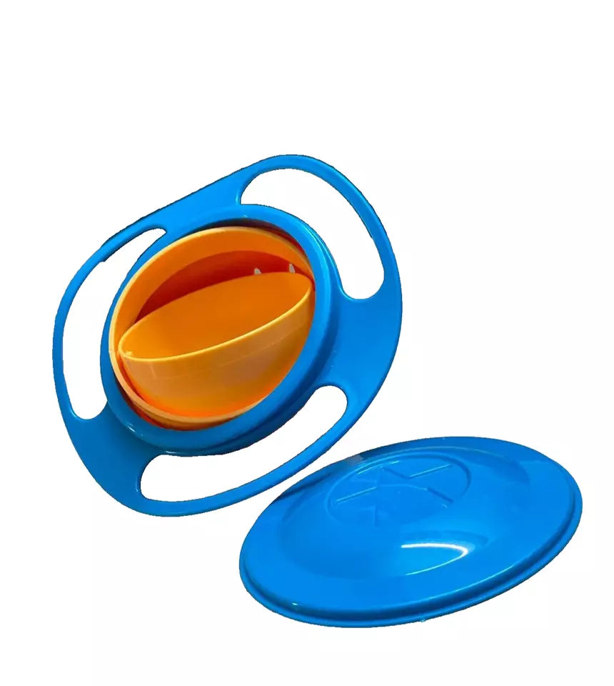 360° Rotatable Baby Feeding Gyro Bowl – Spill-Proof and Kid-Friendly Design