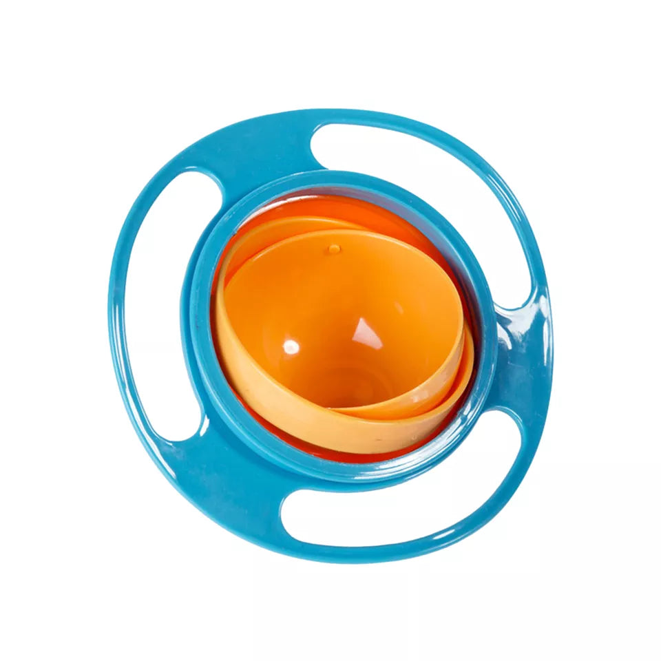 360° Rotatable Baby Feeding Gyro Bowl – Spill-Proof and Kid-Friendly Design