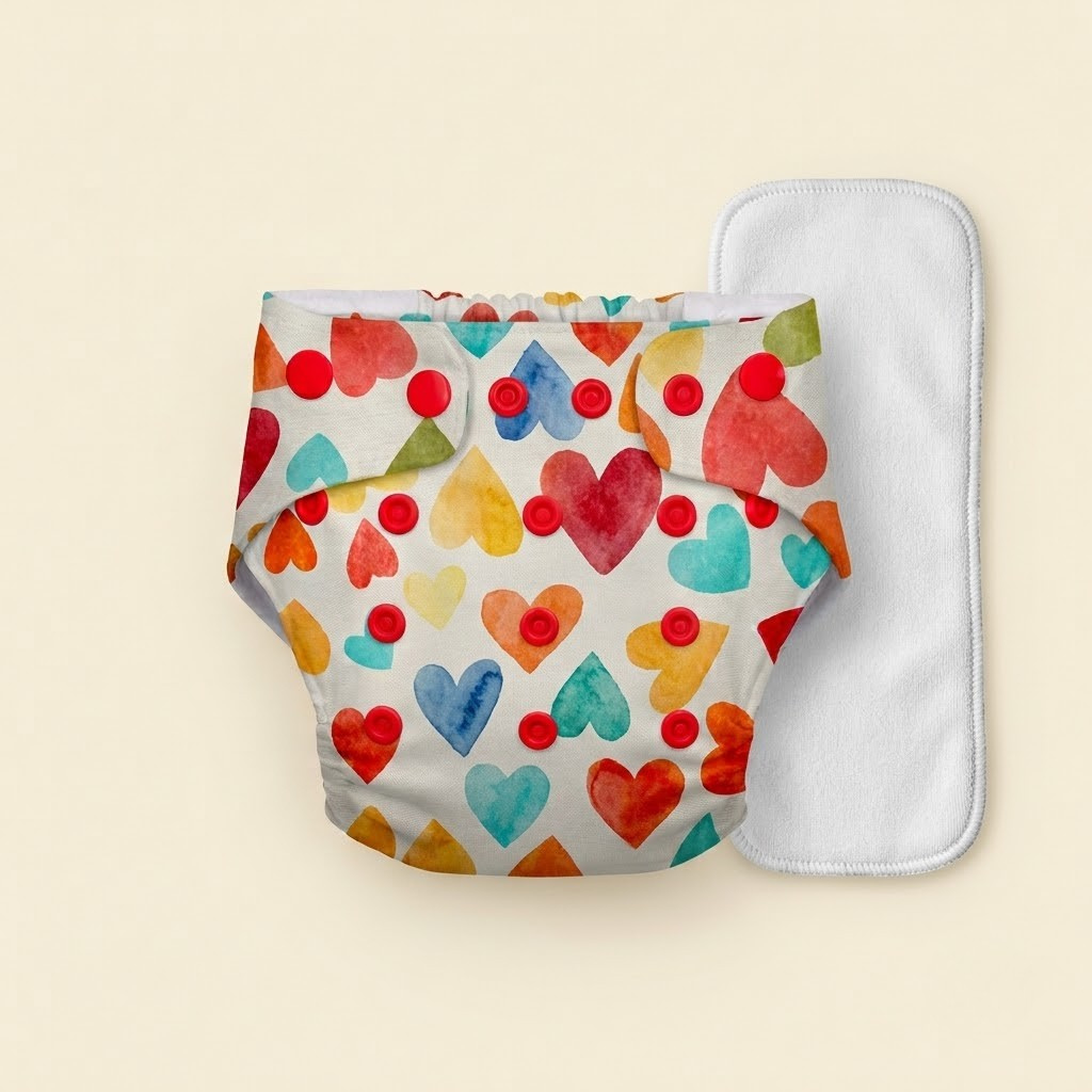 Dazziko Washable & Leakproof Baby Cloth Diaper (With Insert Pad )