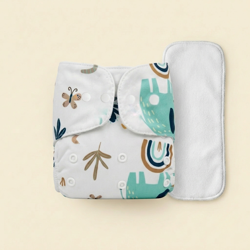 Dazziko Washable & Leakproof Baby Cloth Diaper (With Insert Pad )