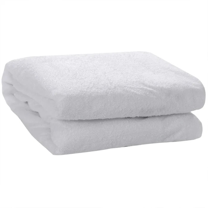 Premium Soft Tari cotton Waterproof Mattress Protector – Ultra Soft, Breathable & Machine washable (Triple Seal Protection) - White