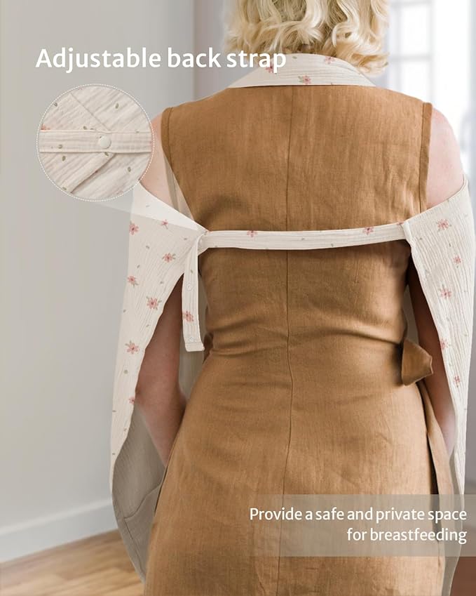 MOM Breastfeeding Nursing Cover – Lightweight & Breathable Privacy Shawl (Random Colour)