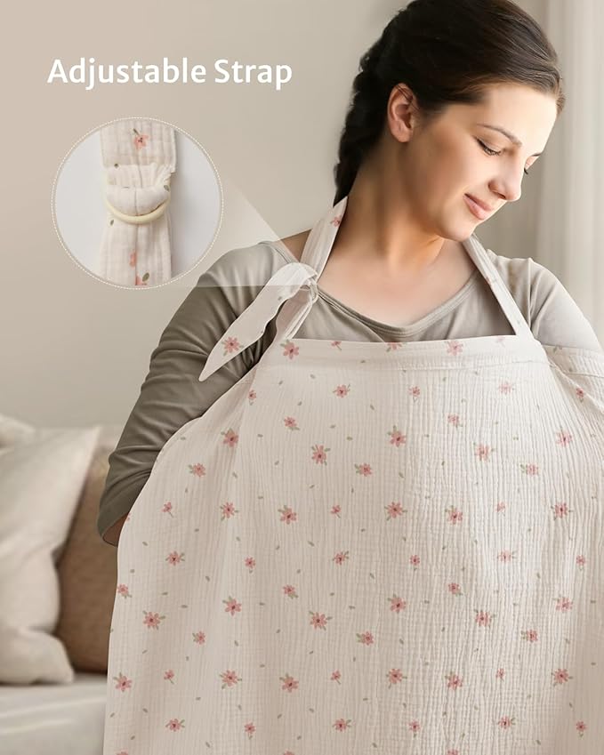 MOM Breastfeeding Nursing Cover – Lightweight & Breathable Privacy Shawl (Random Colour)